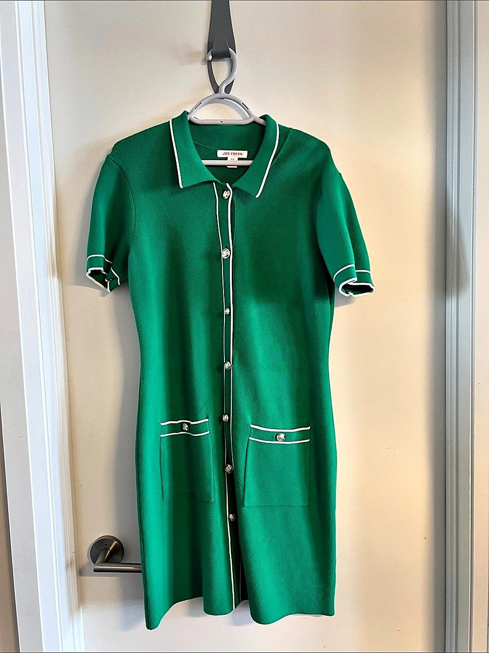 Joe Fresh 1960s style Sweater Dress Green Medium